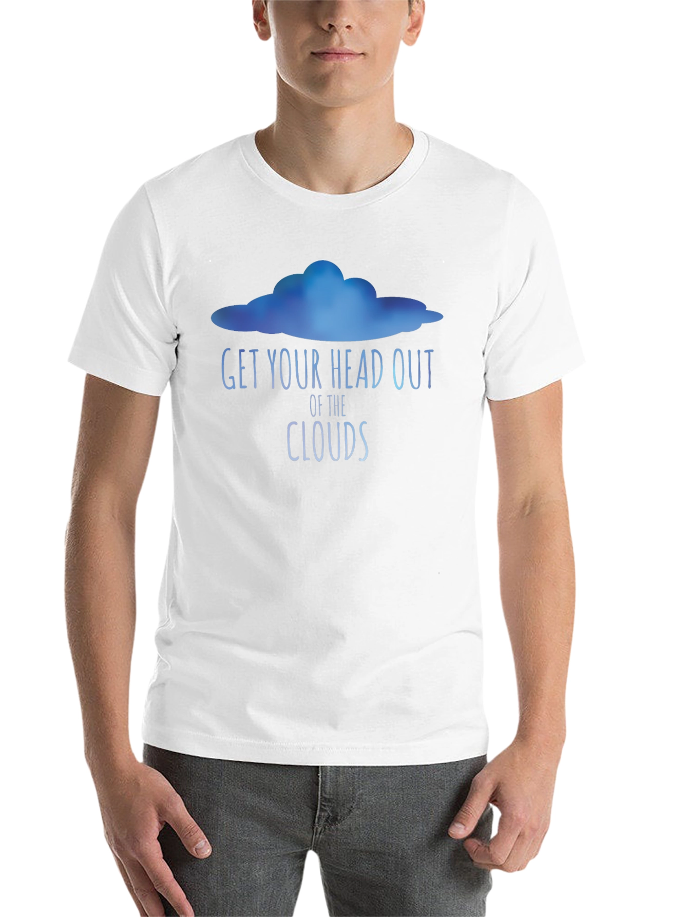 Black Get Your Head Out of the Clouds Graphic Tee view 14