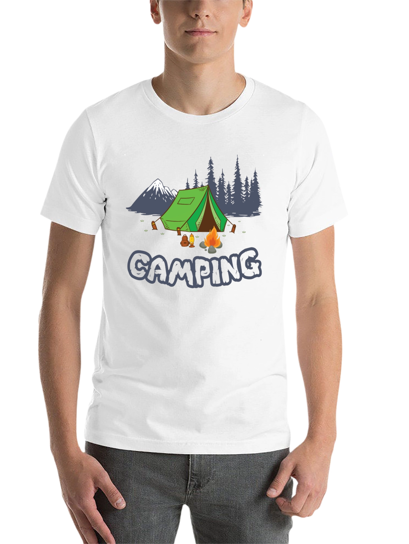 Black Camping Graphic Tee - Adventure Awaits view 14
