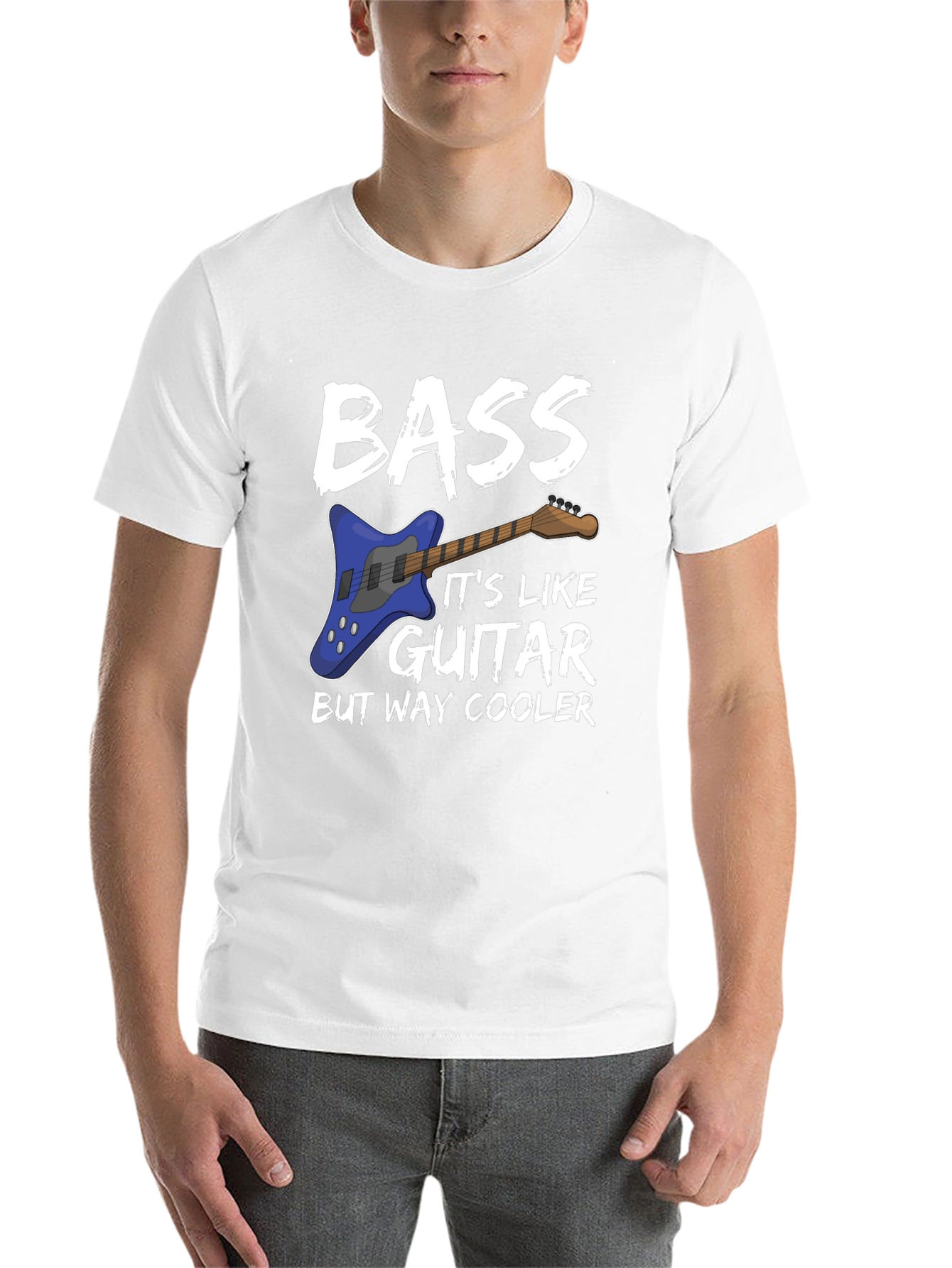 Black Bass Guitar Cool T-Shirt view 14