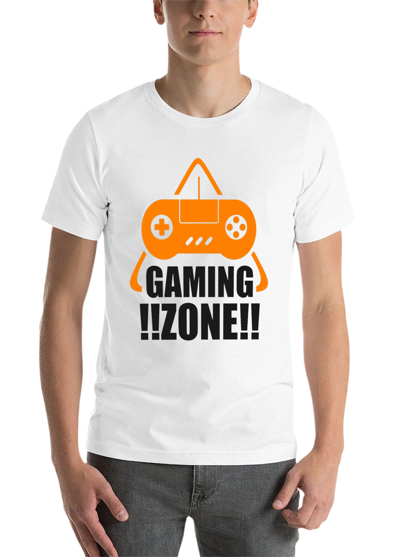 Black Gaming Zone Graphic Tee - Black view 14