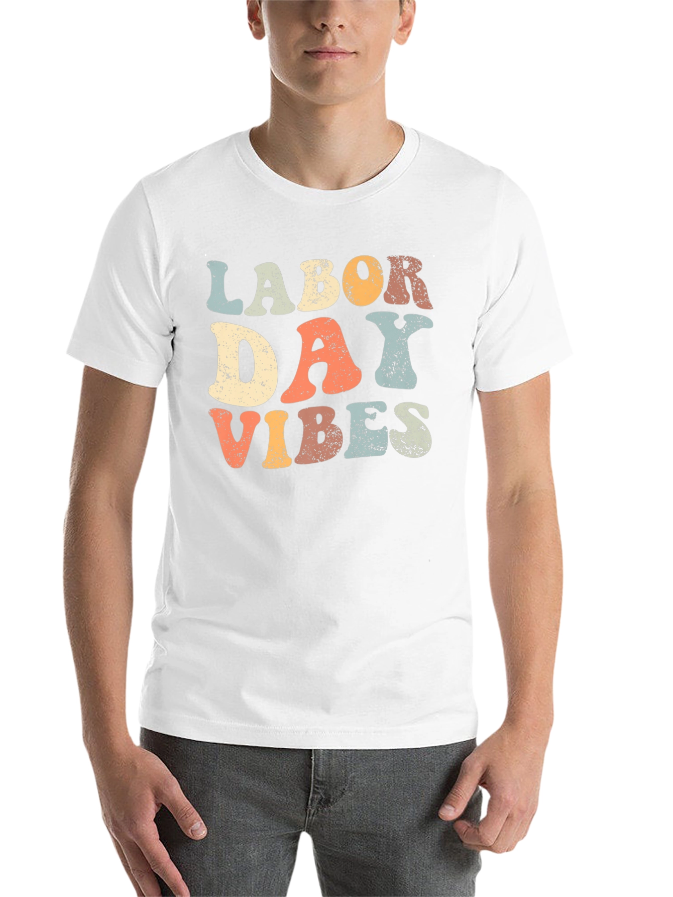 Black Labor Day Vibes Retro T-Shirt view 14