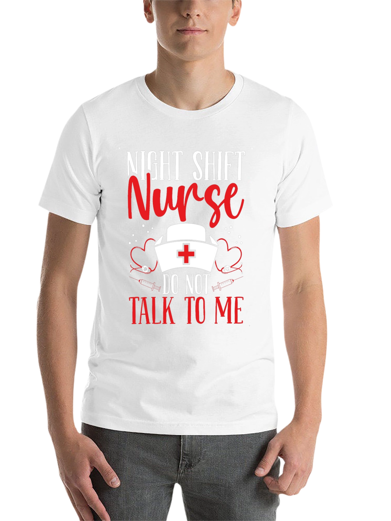 Black Night Shift Nurse T-Shirt: Do Not Talk To Me view 14
