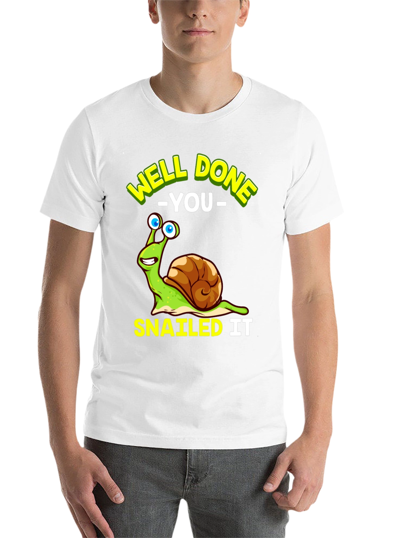 Black Well Done You Snail T-Shirt Funny Snailing Pun Tee view 14