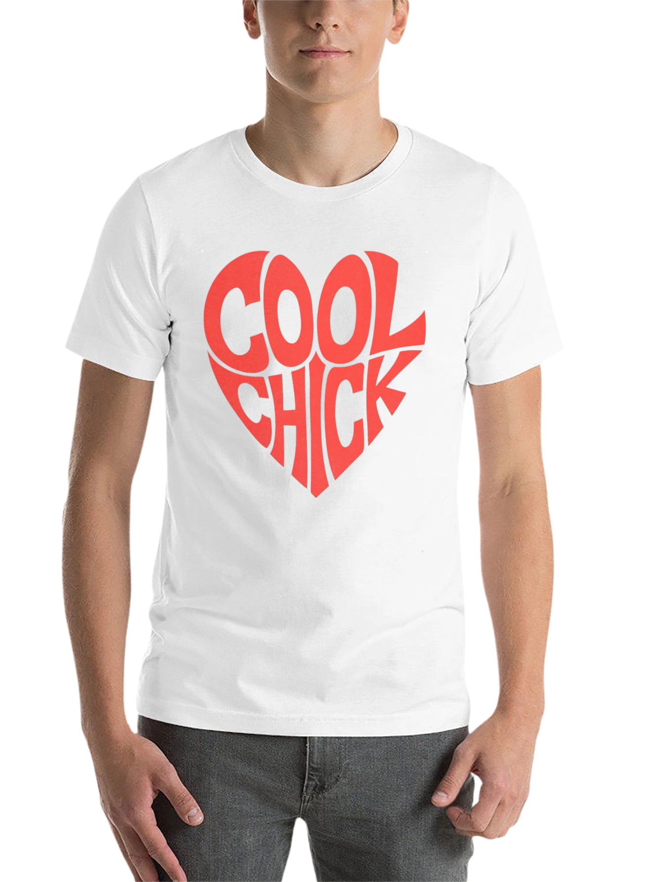 Black Cool Chick Heart Graphic Tee - Trendy Casual Style view 14