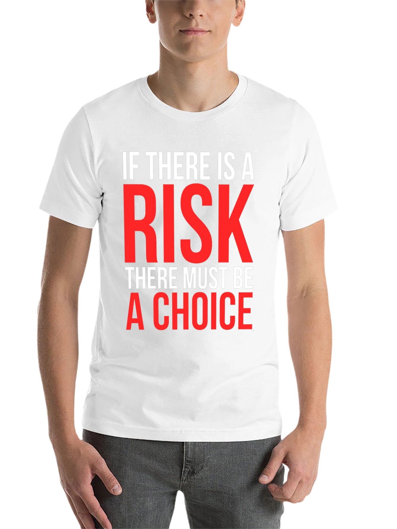 Black Risk and Choice Graphic T-Shirt - Black view 14