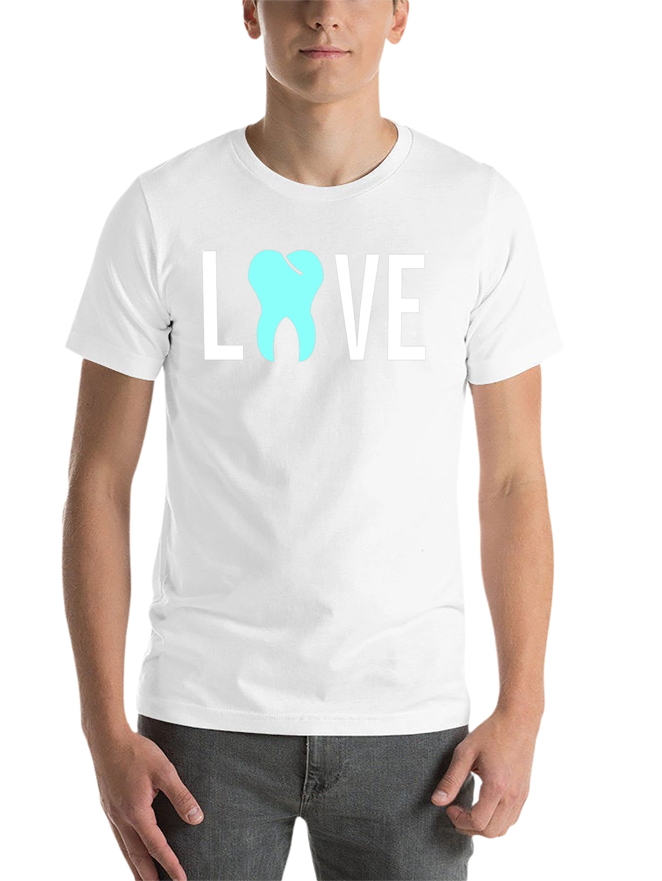 Black Dental Love Graphic Tee - Dentist Gift view 14