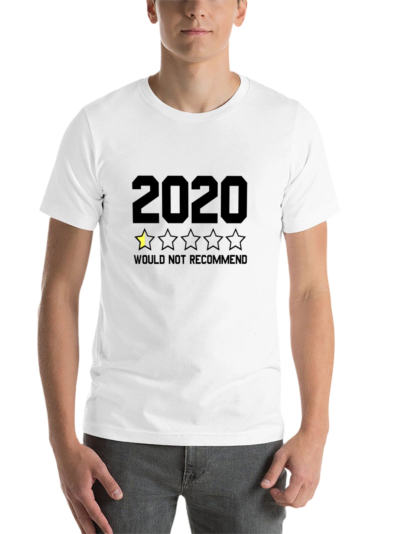 Black 2020 One Star Review T-Shirt - Funny Graphic Tee view 14