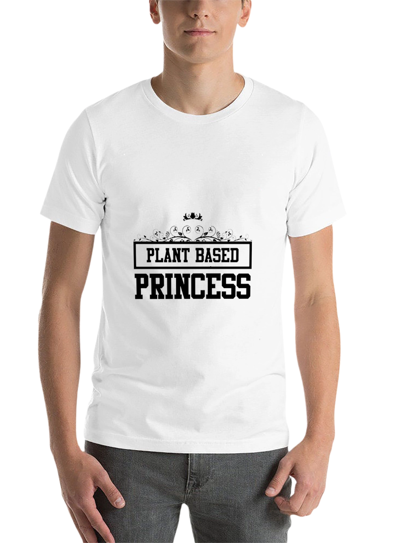 Black Plant Based Princess Graphic Tee - Black view 14