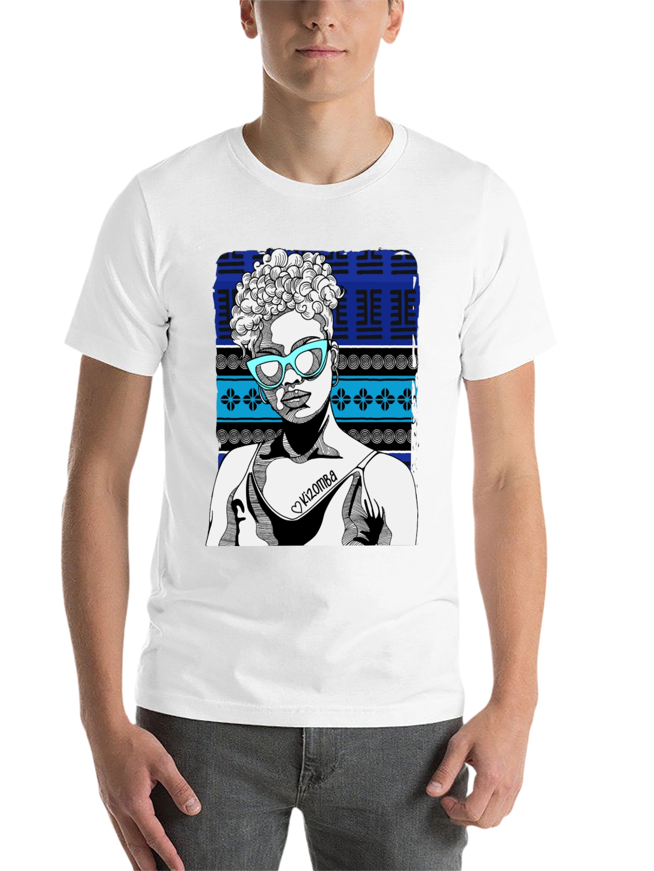 Black Kizomba Woman Graphic Tee - Stylish Black T-Shirt view 14