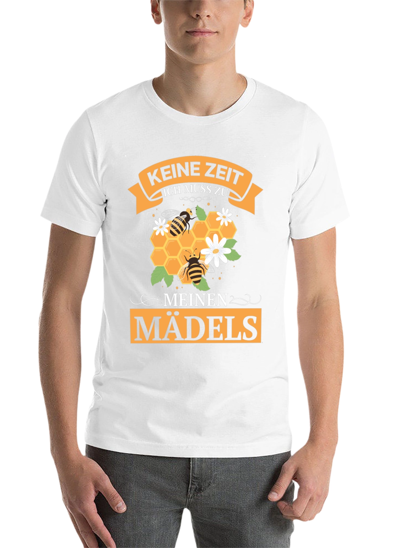Black Keine Zeit Ich Muss Zu Meinen Madels T-Shirt view 14