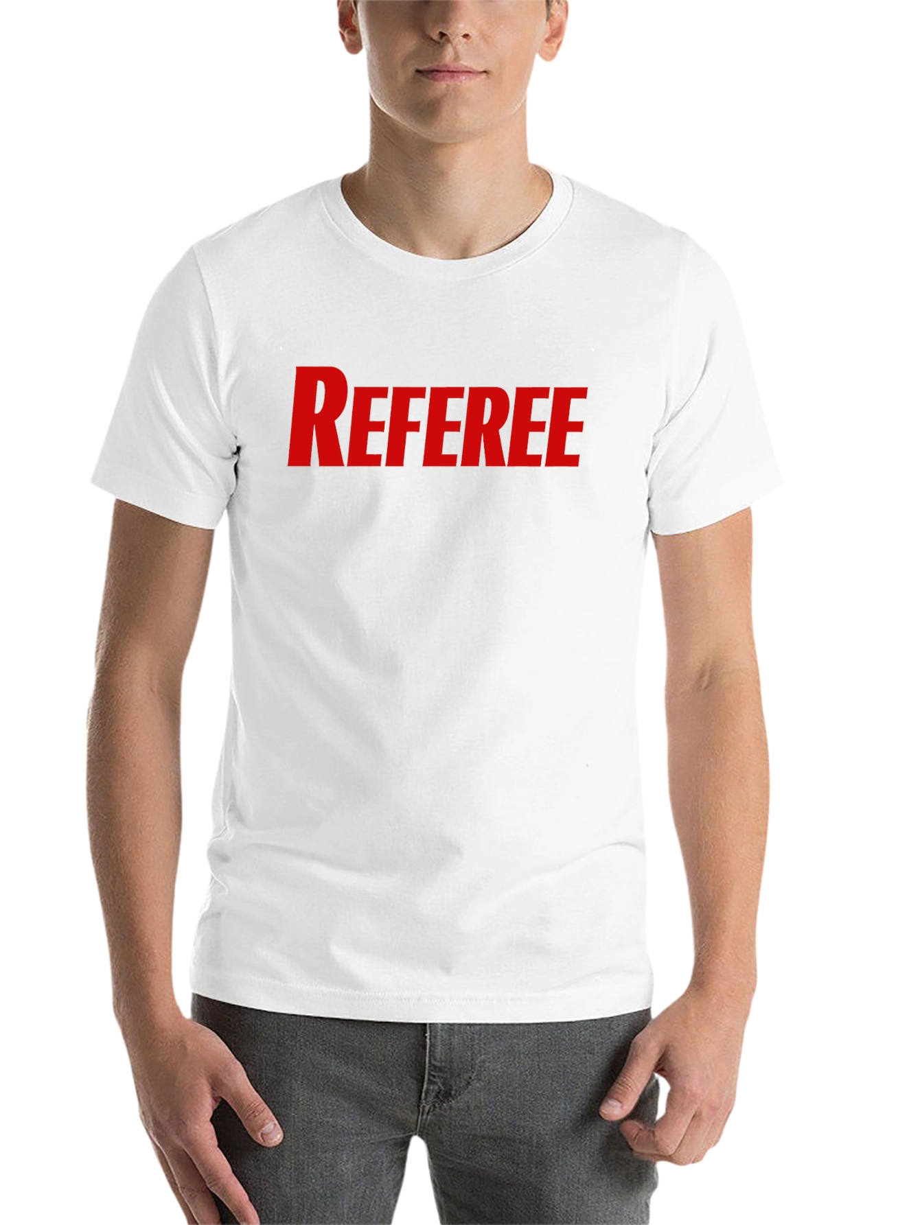 Black Referee Crew Neck T-Shirt view 14