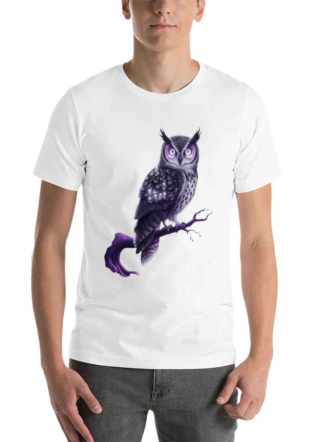 Black Mystic Owl Graphic Tee - Unique Design view 14