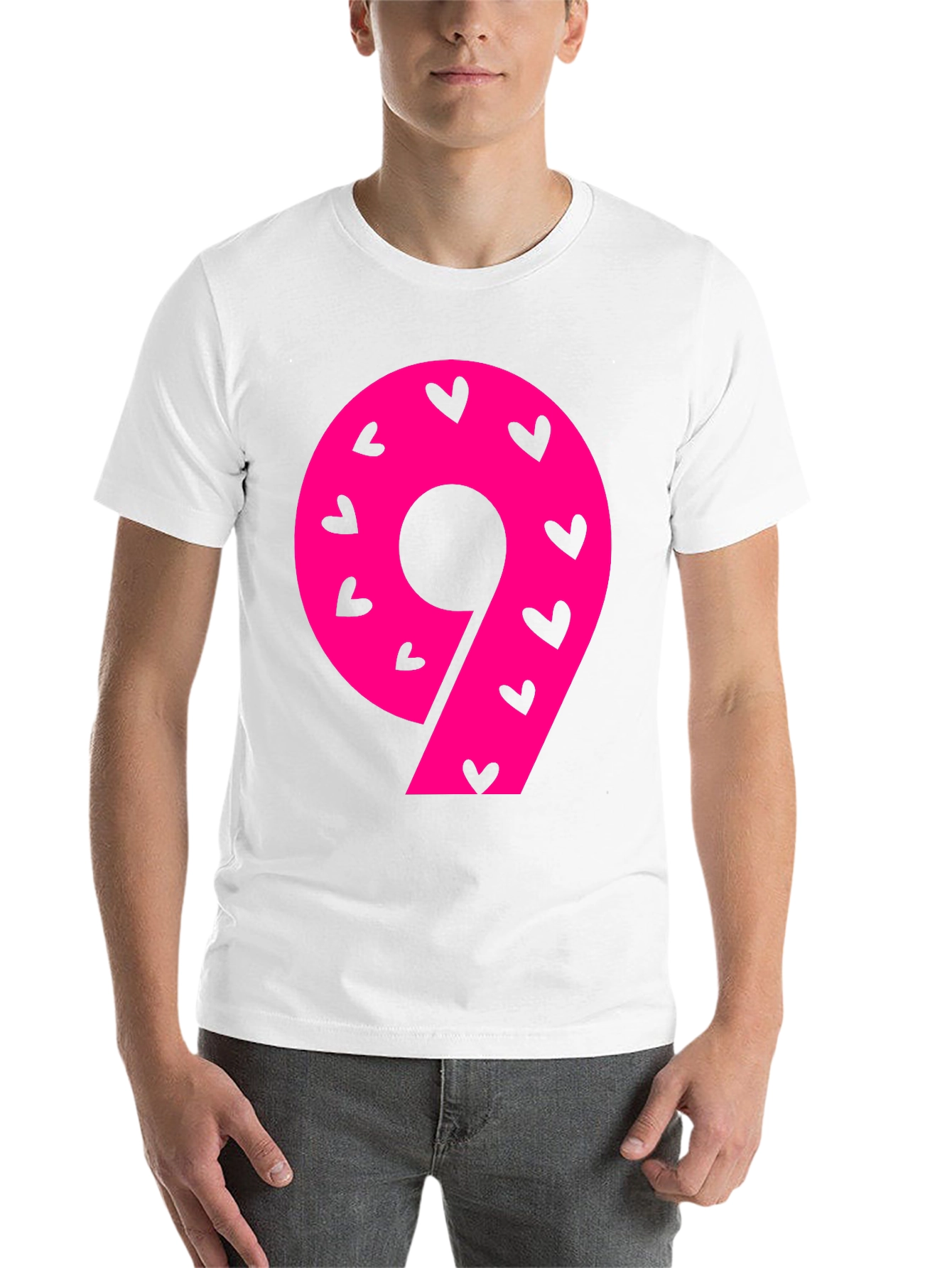 Black Number 9 Heart Print T-Shirt view 14