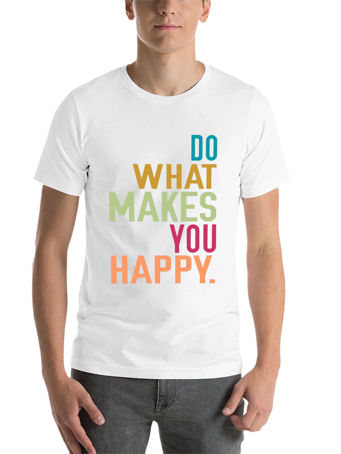 Black Do What Makes You Happy Graphic T-Shirt view 14