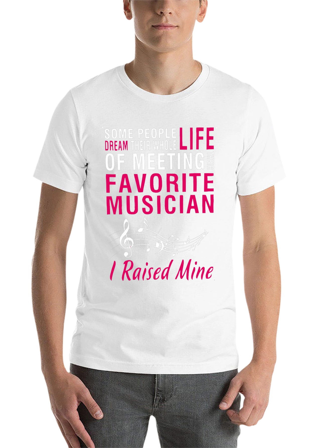Black Proud Musician Parent T-Shirt - Raised Mine! view 14