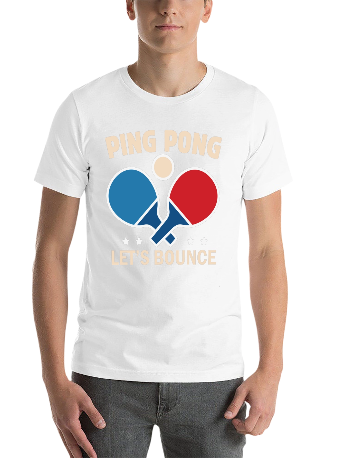 Black Ping Pong Let's Bounce Graphic Tee - Black view 14