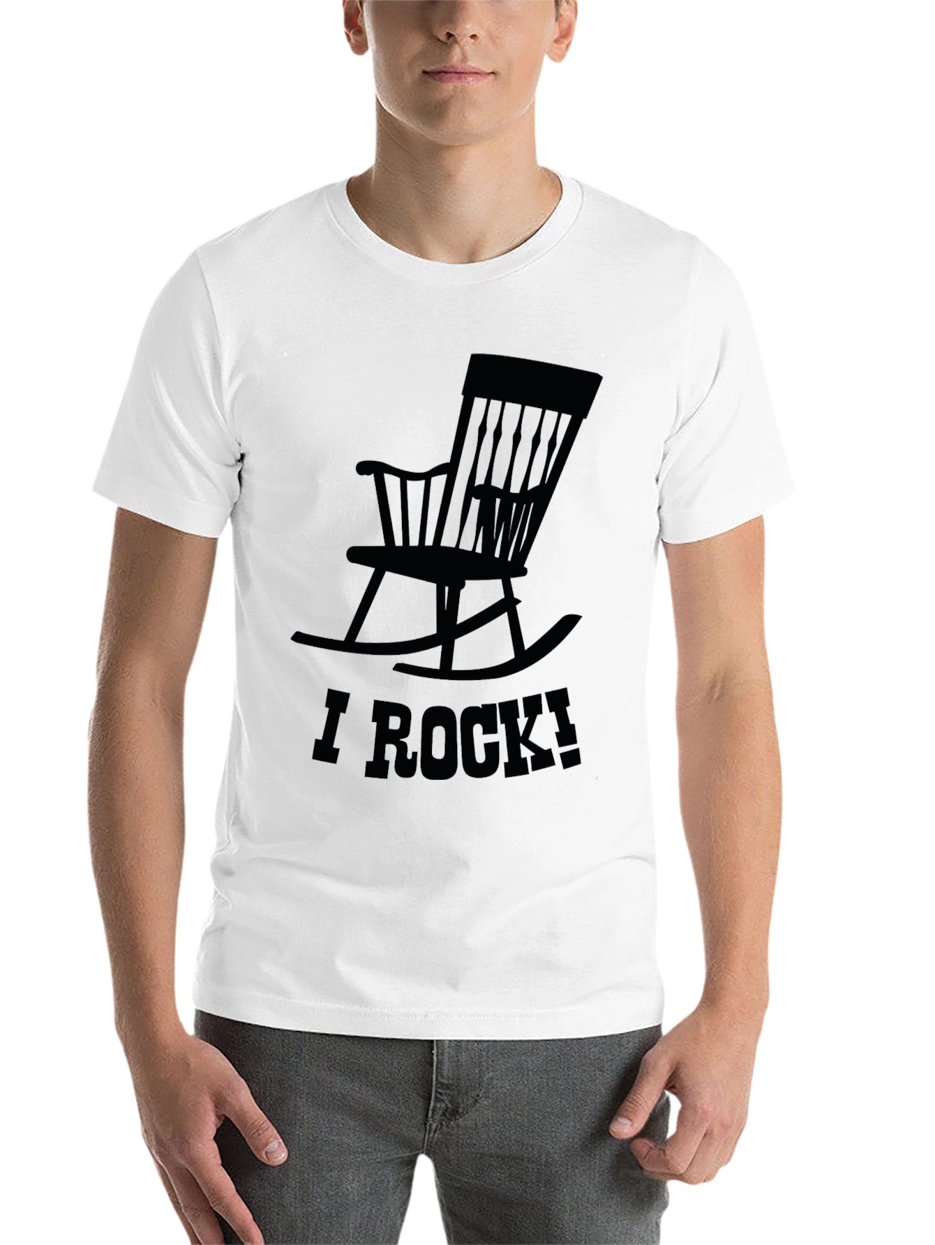 Black I Rock Rocking Chair Graphic T-Shirt view 14