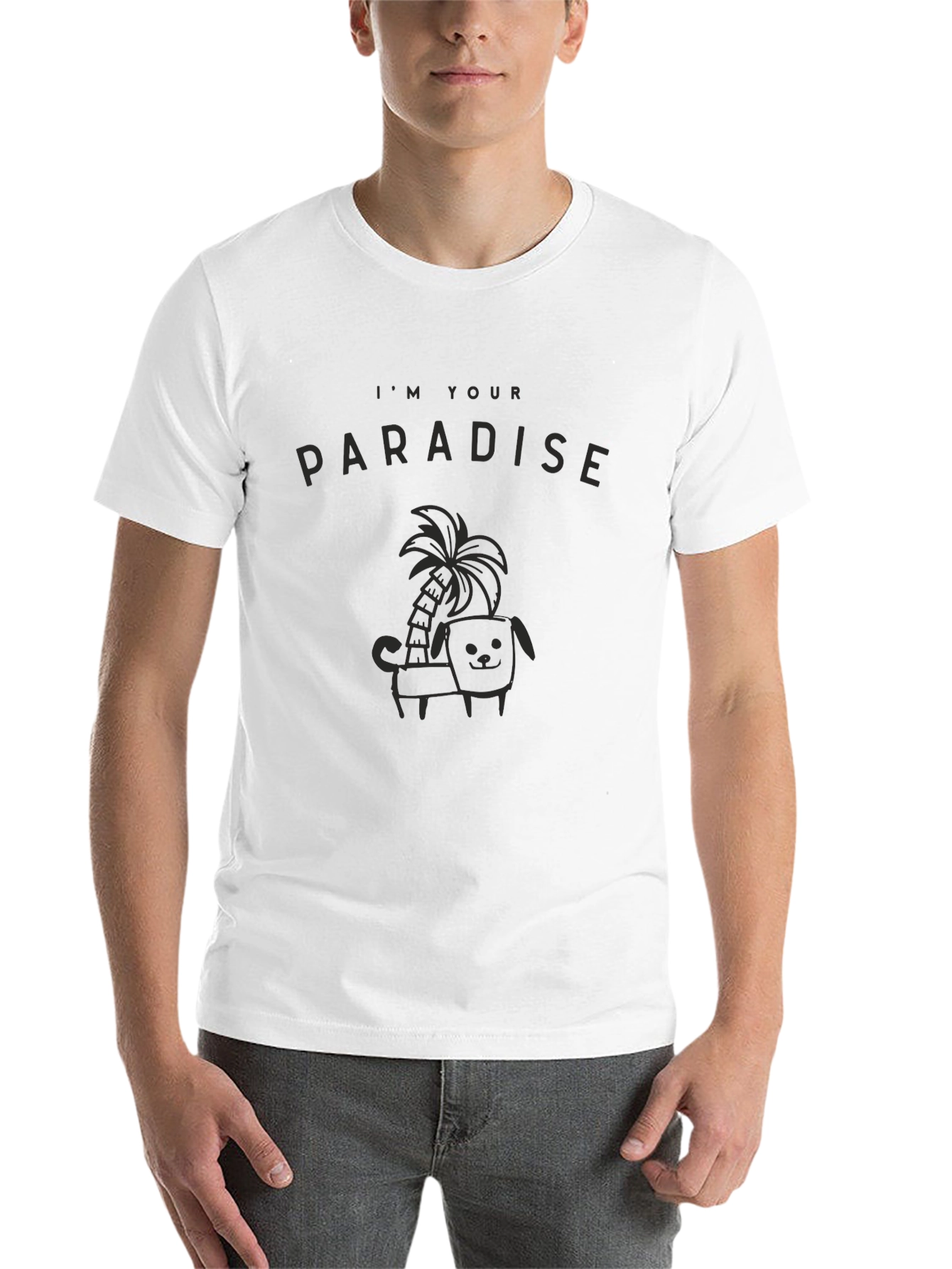 Black I'm Your Paradise Black Graphic Tee view 14