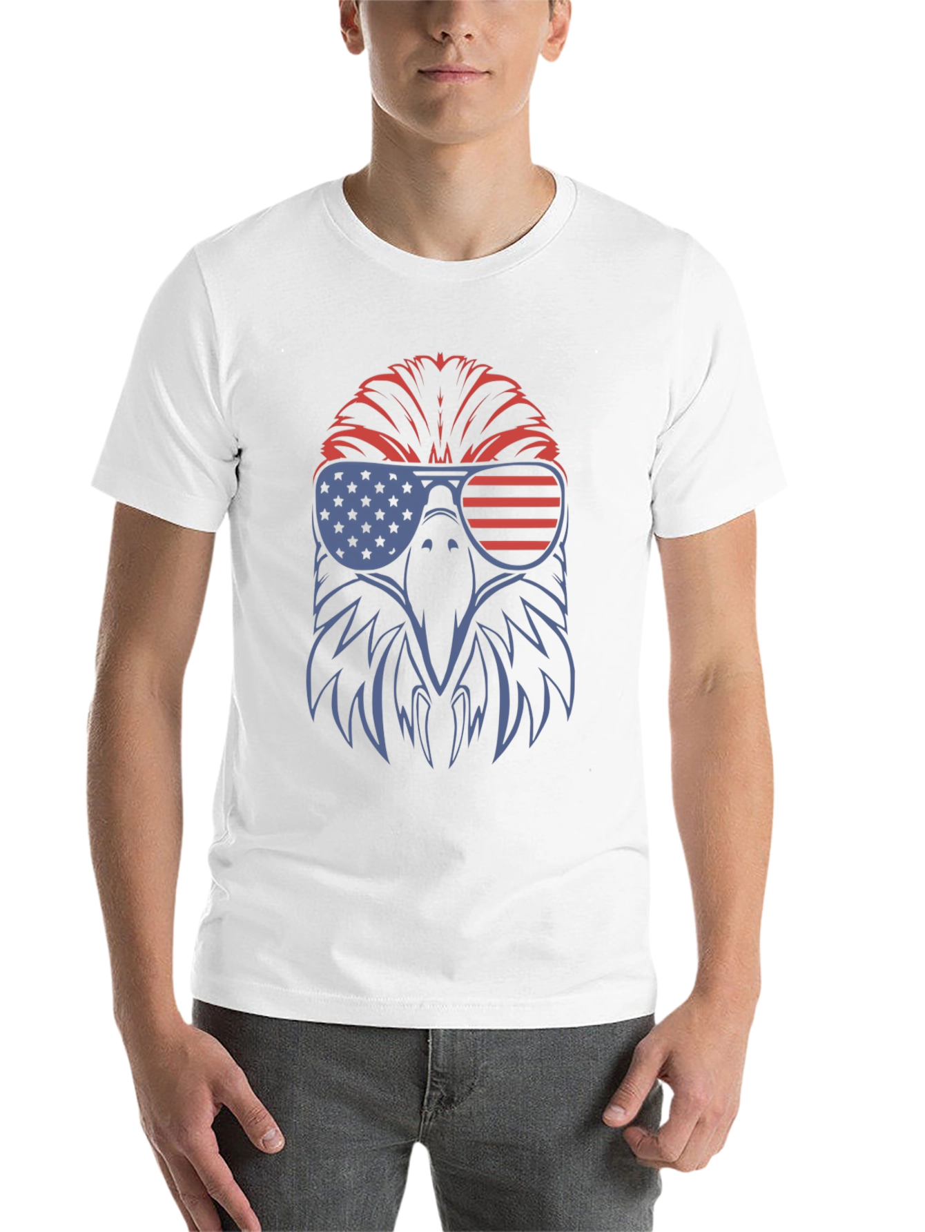 Black USA Eagle Graphic Tee - Patriotic Pride view 14