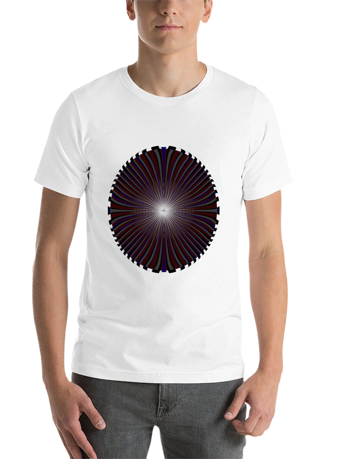Black Optical Illusion Graphic Tee - Unique Design view 14
