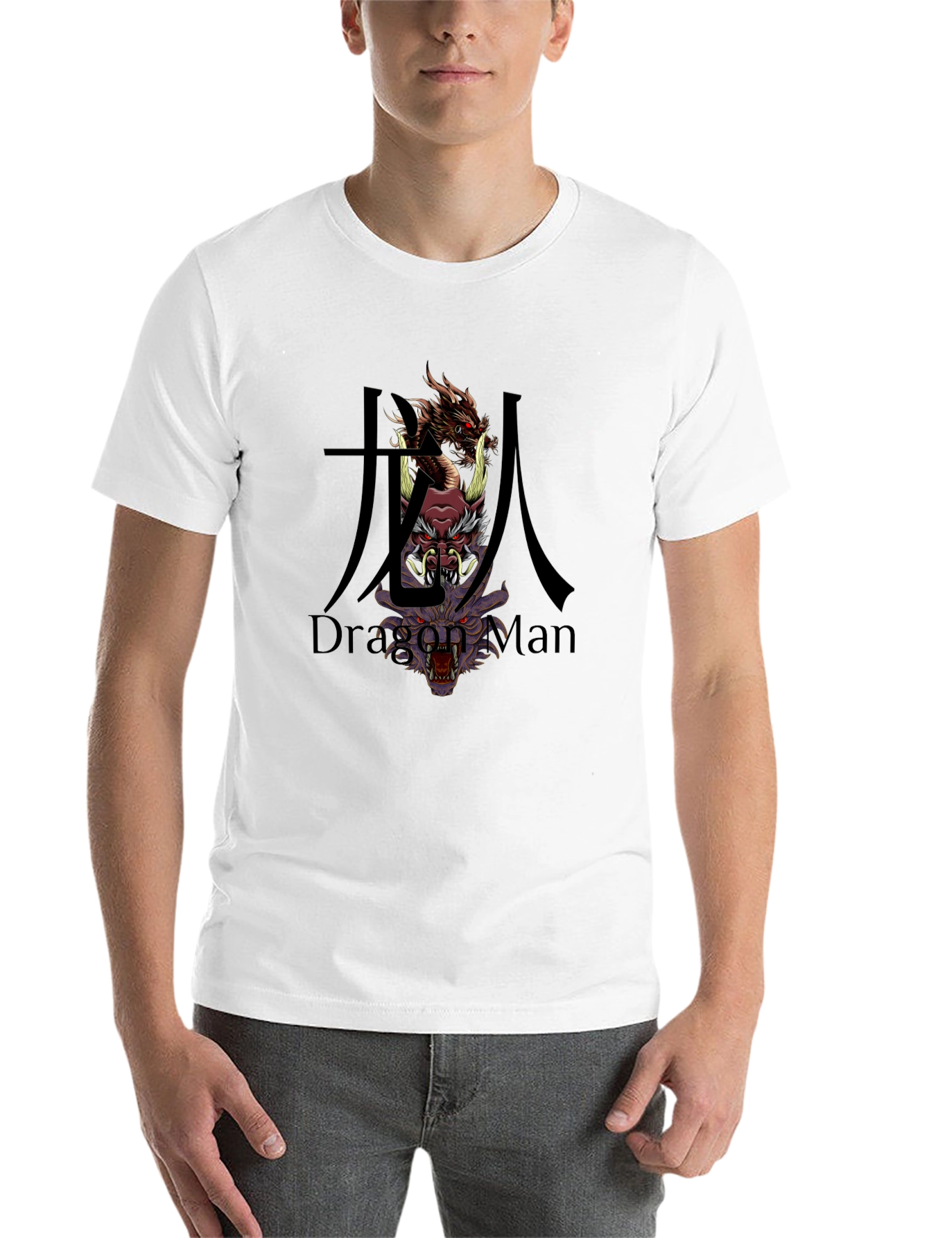 Black Dragon Man Graphic T-Shirt view 14