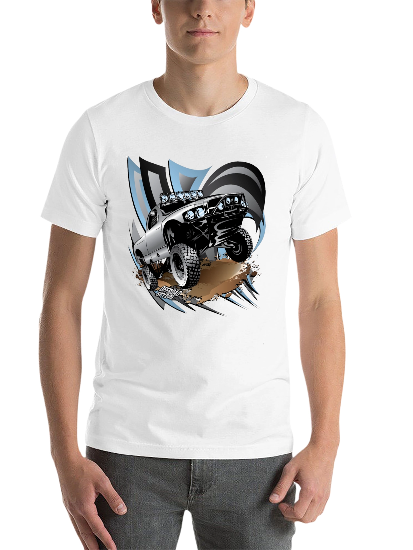 Black Off-Road Truck Graphic Tee - Black view 14