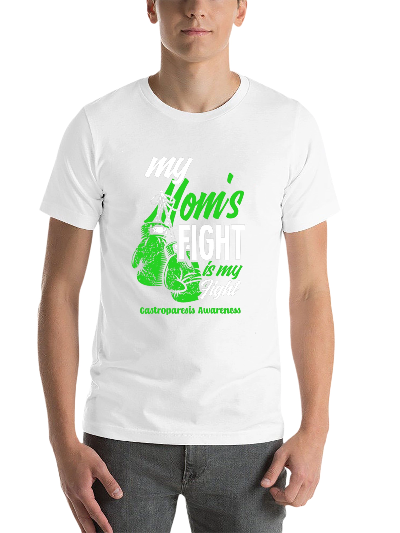 Black Mom's Fight Gastroparesis Awareness T-Shirt view 14