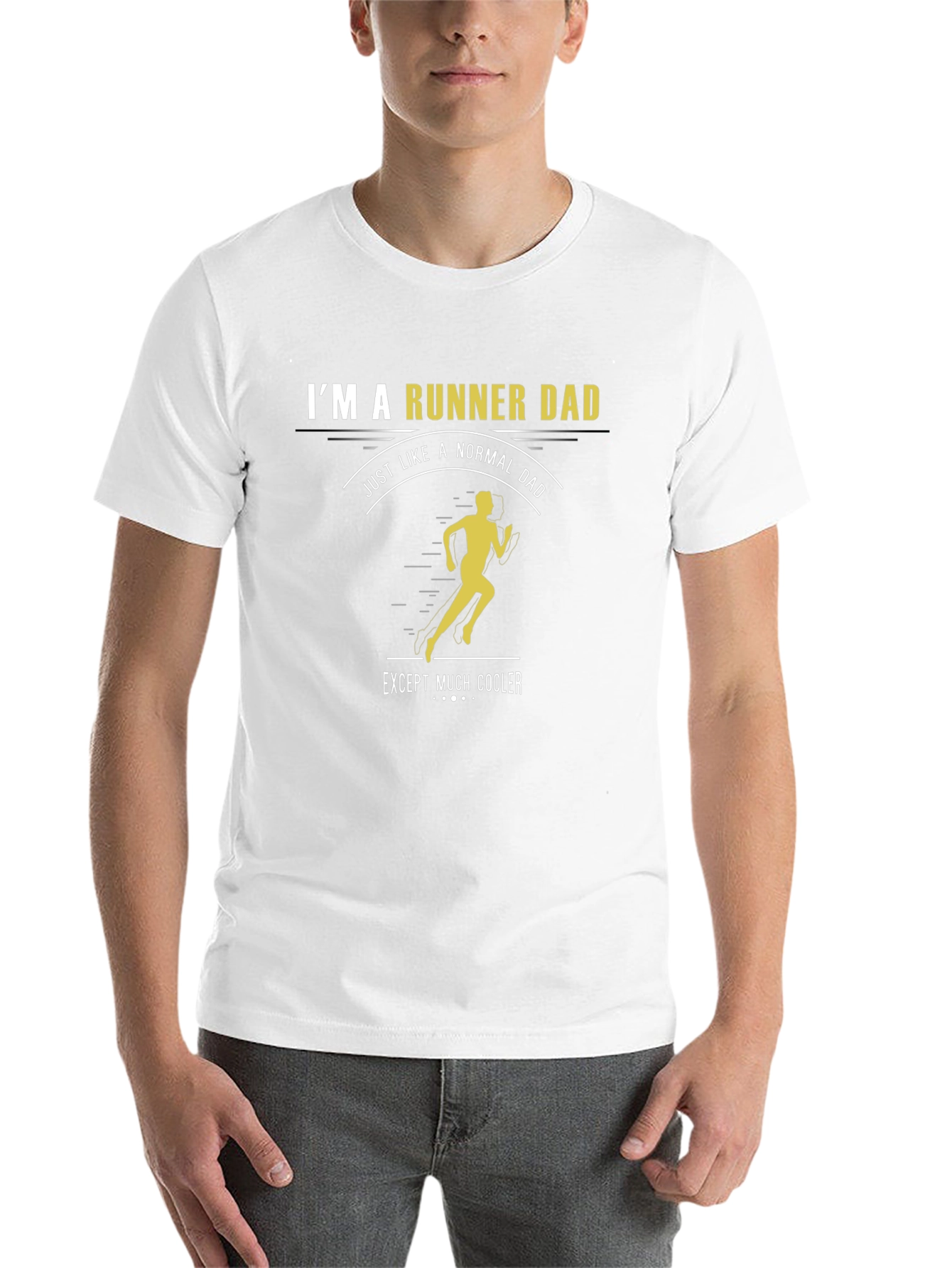 Black Runner Dad T-Shirt - Just Like a Normal Dad, Except Much Cooler! view 14