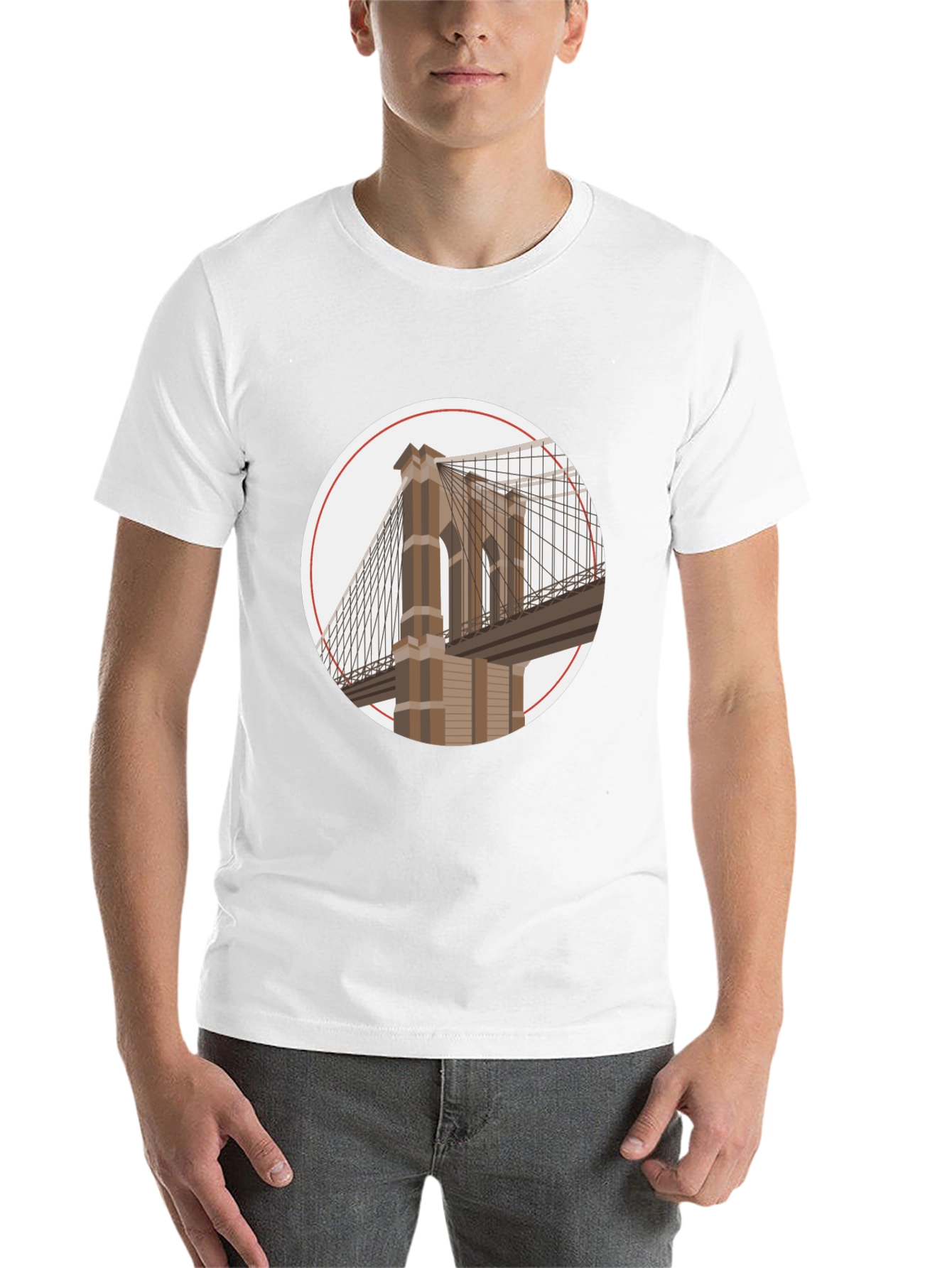 Black Brooklyn Bridge Graphic Tee - Urban Style view 14