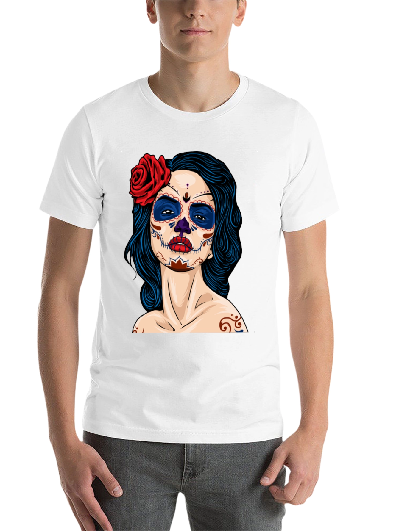 Black Day of the Dead T-Shirt view 14