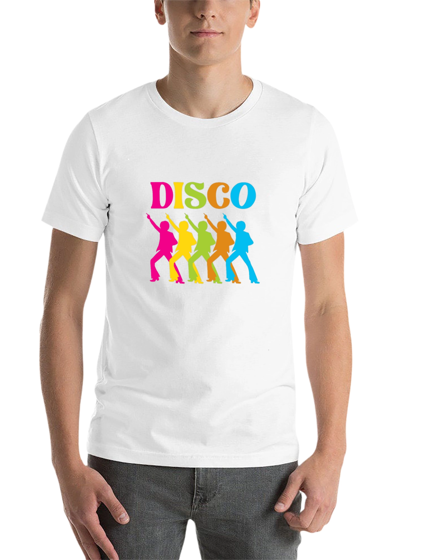 Black Retro Disco Dance T-Shirt - Groovy Party Tee view 14