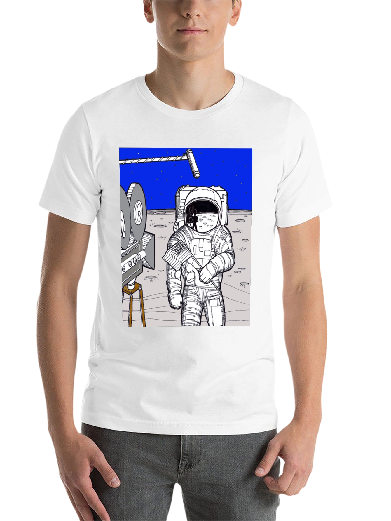 Black Conspiracy Moon Landing Tee view 14
