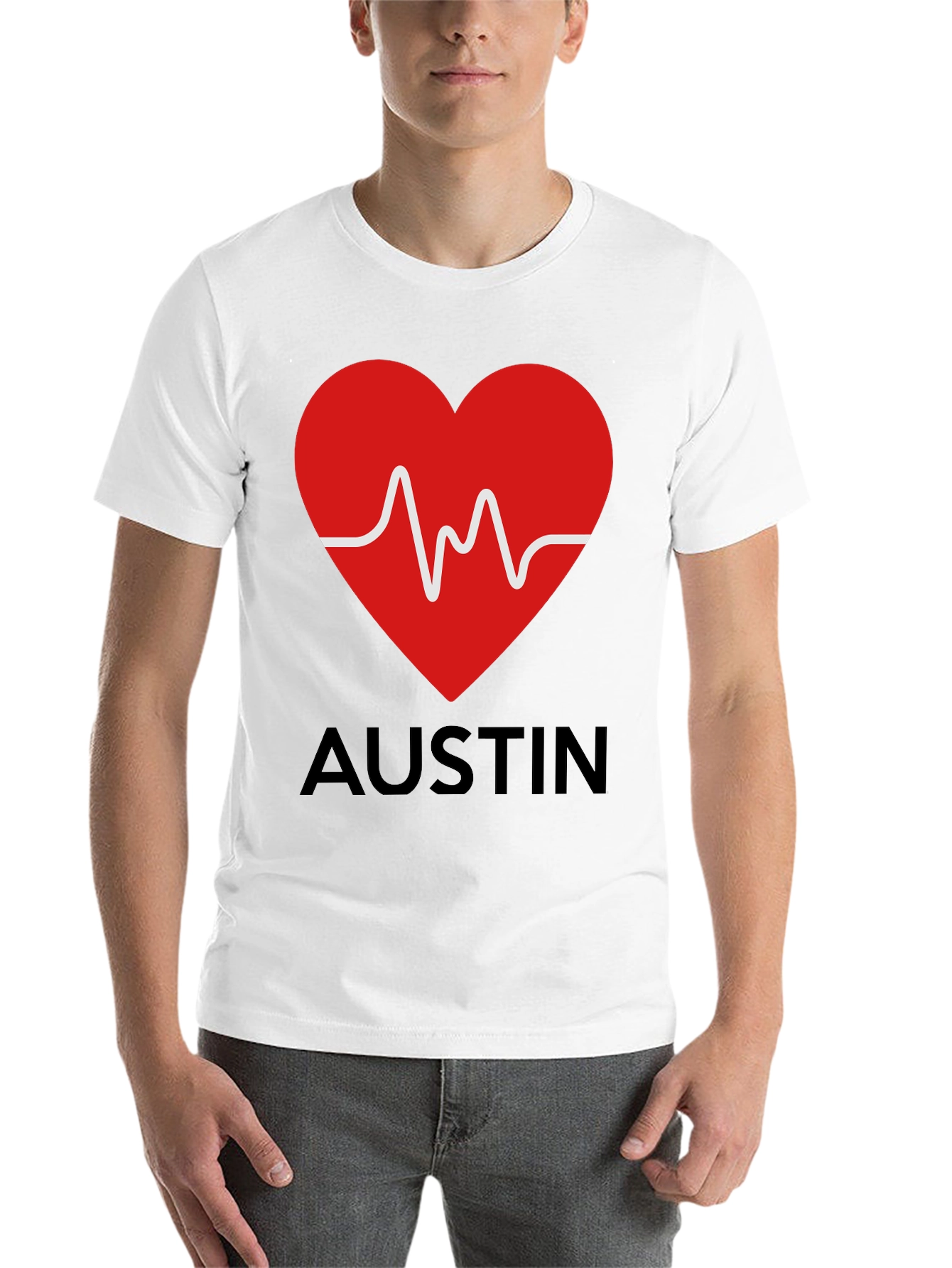 Austin Heartbeat T-Shirt - Stylish Graphic Tee - 14