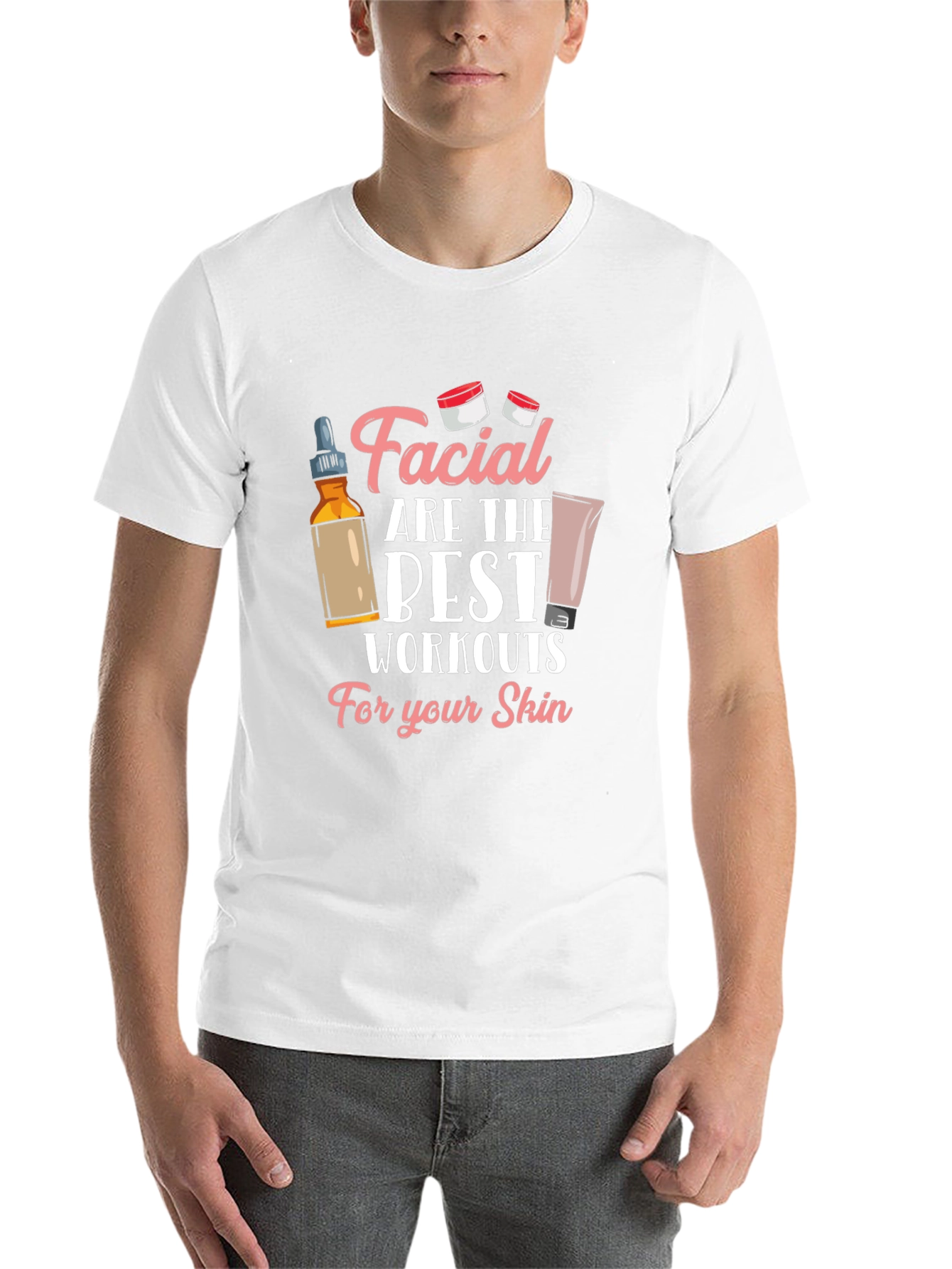 Facial Workout Graphic Tee - Soft Cotton Unisex T-Shirt - 14
