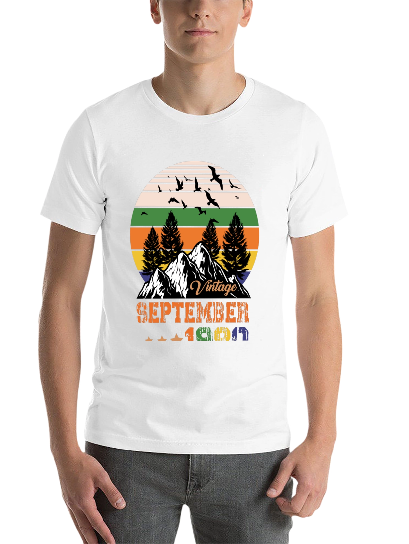 Black Vintage September 1969 T-Shirt view 14