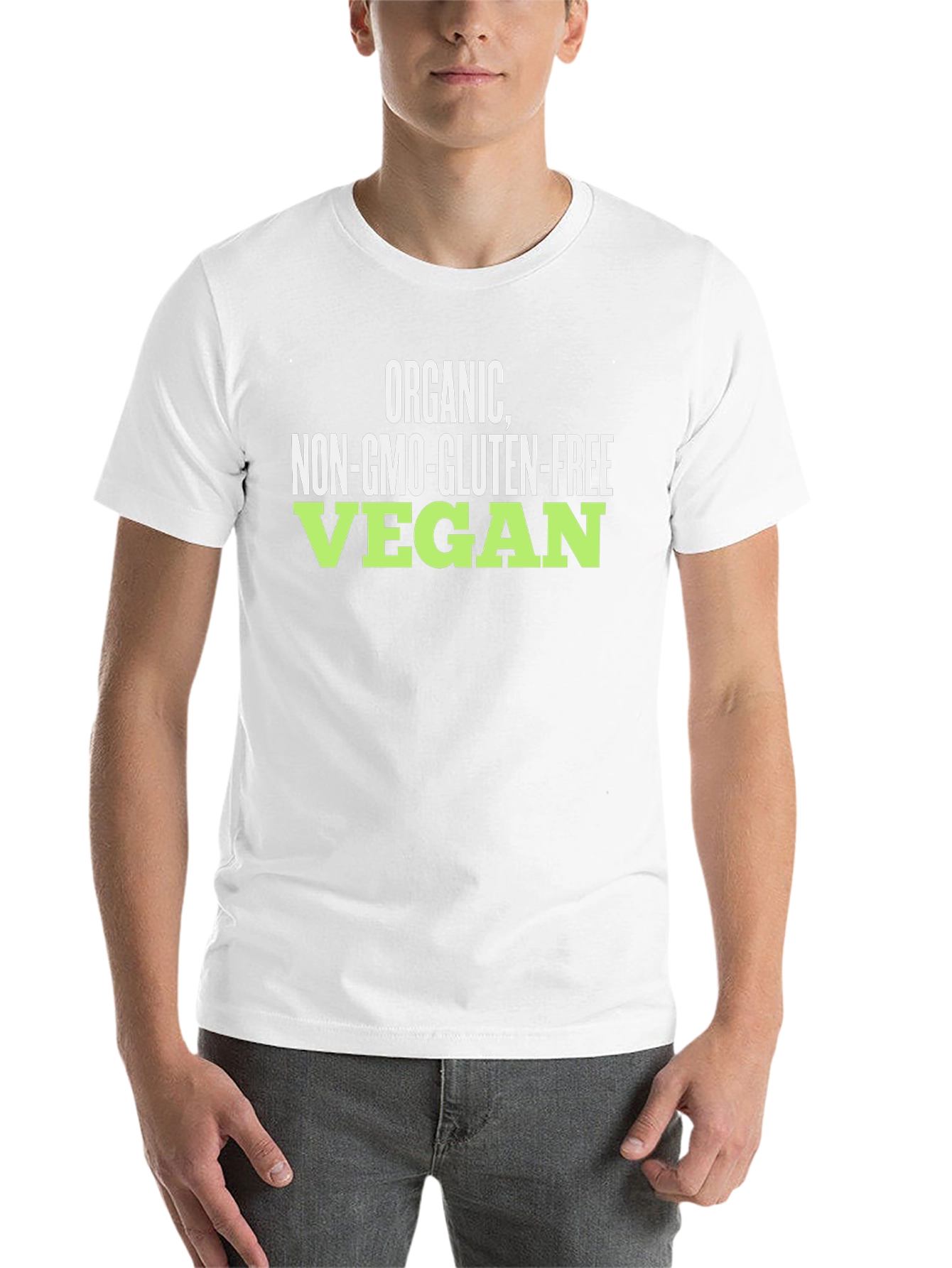 Black Organic Vegan T-Shirt - Non-GMO, Gluten-Free view 14