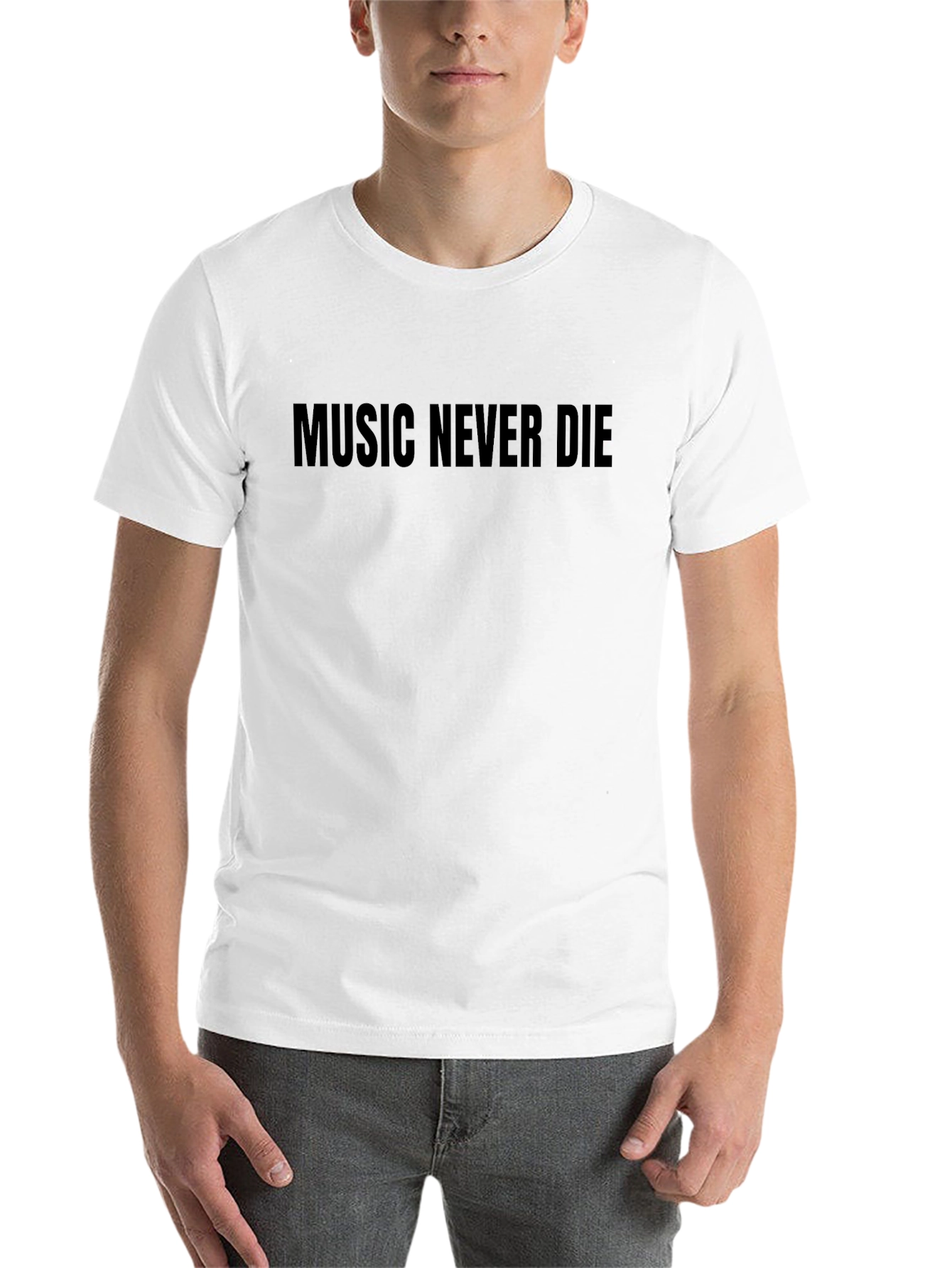 Black Music Never Die Black Graphic Tee view 14