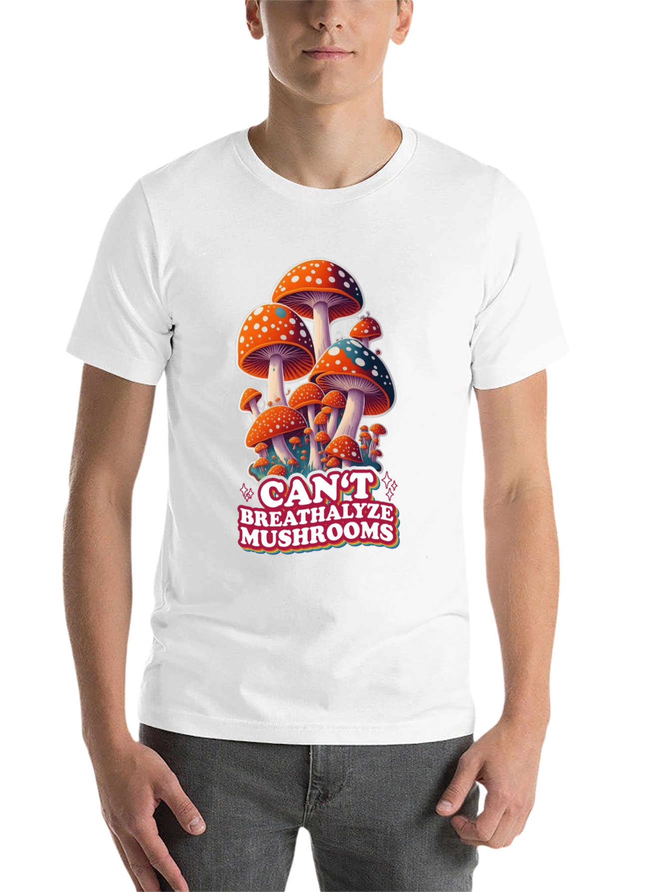 Black Mushroom Graphic T-Shirt view 14