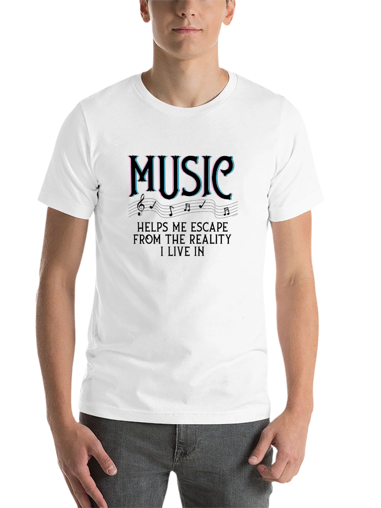 Black Music Escape Black T-Shirt view 14