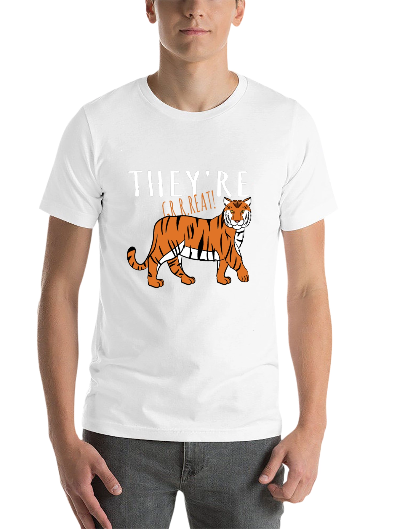 Black They're GRRREAT! Tiger Graphic T-Shirt view 14