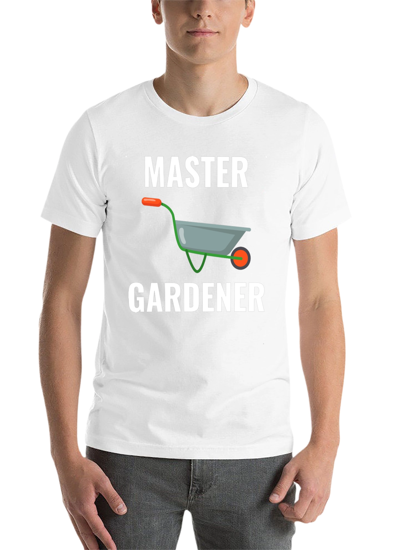 Black Master Gardener Graphic Tee - Wheelbarrow Design view 14