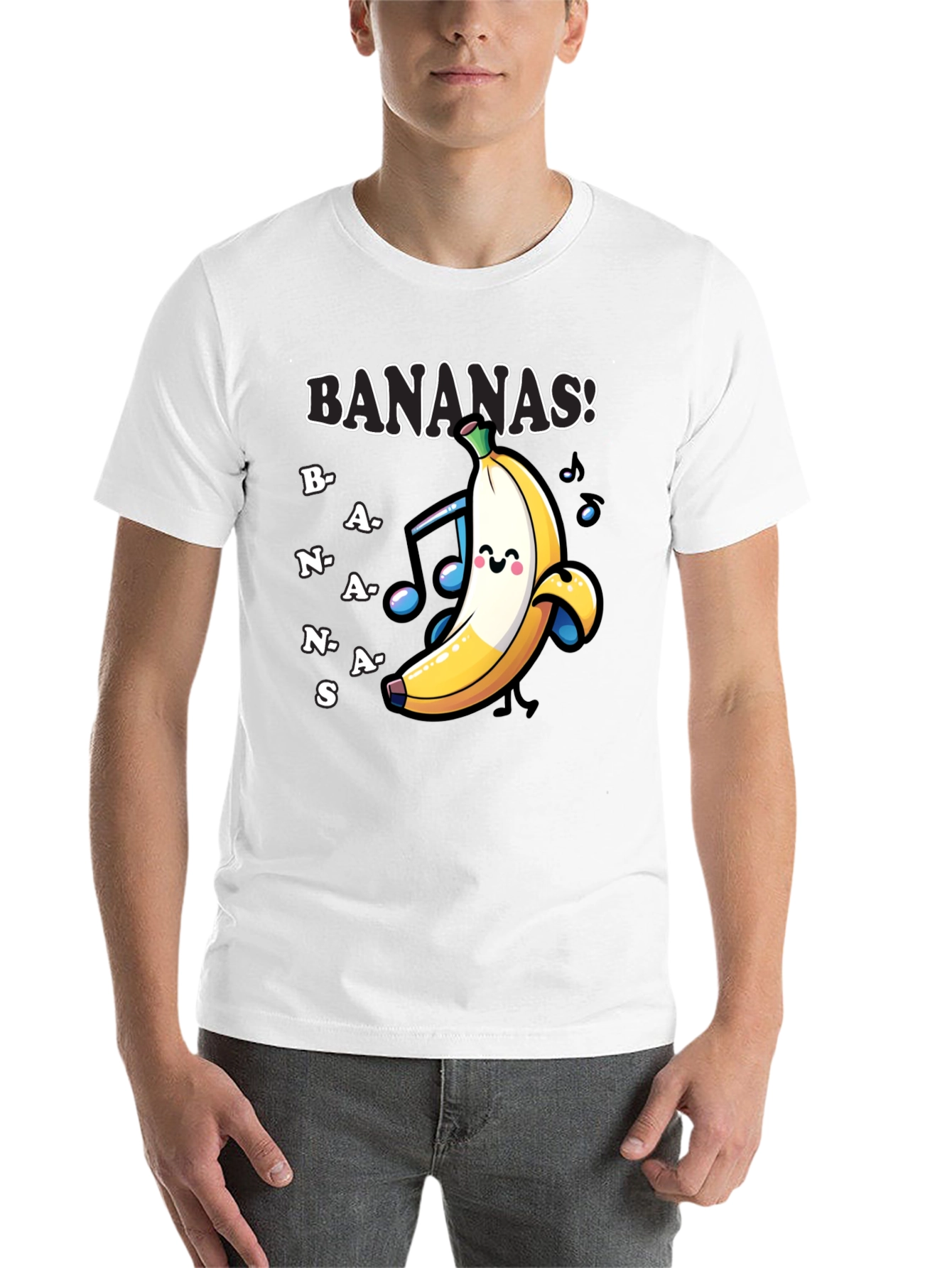 Black Fun 'Bananas!' Graphic Print T-Shirt view 14
