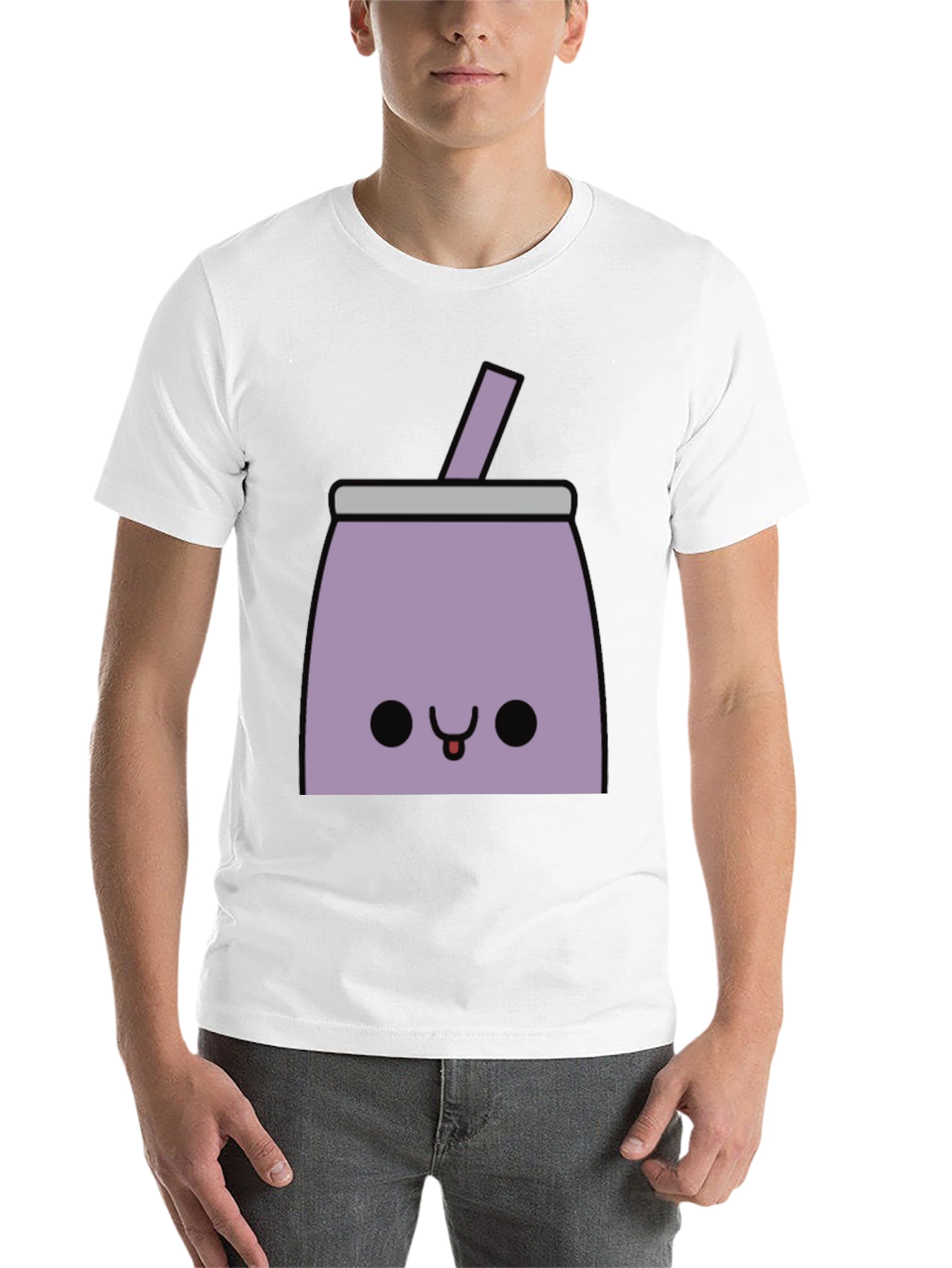 Black Kawaii Milkshake T-Shirt - Cute Graphic Tee view 14