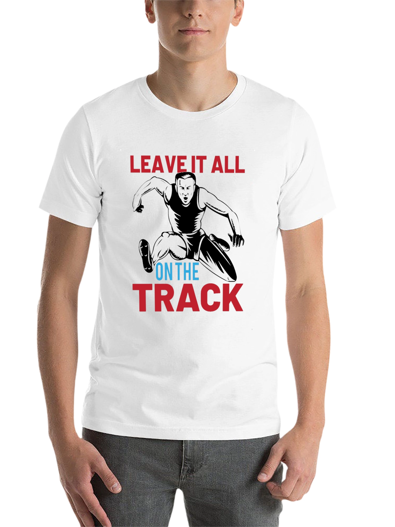 Leave it All on the Track Graphic Tee - 14