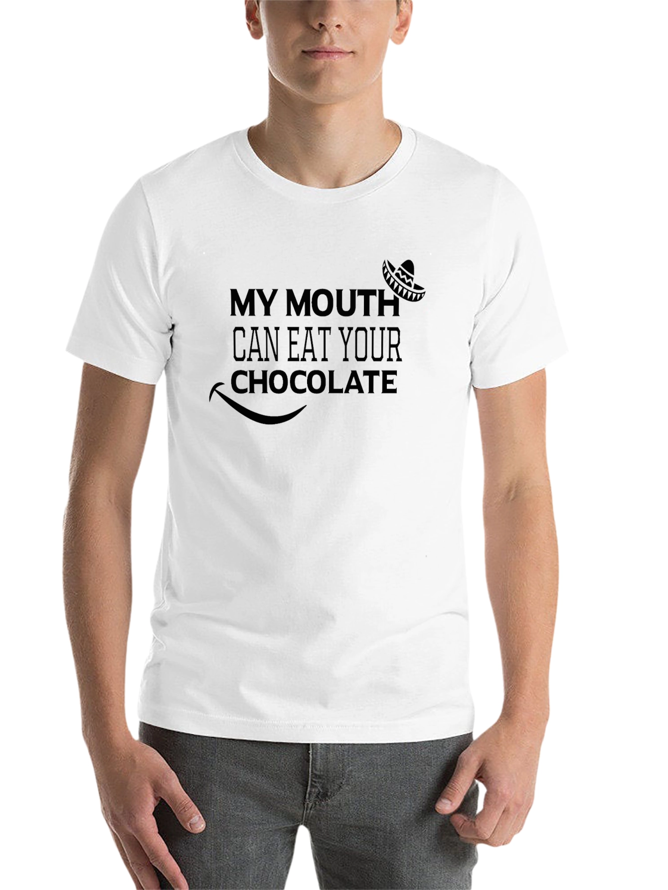 Black My Mouth Can Eat Your Chocolate Black T-Shirt view 14