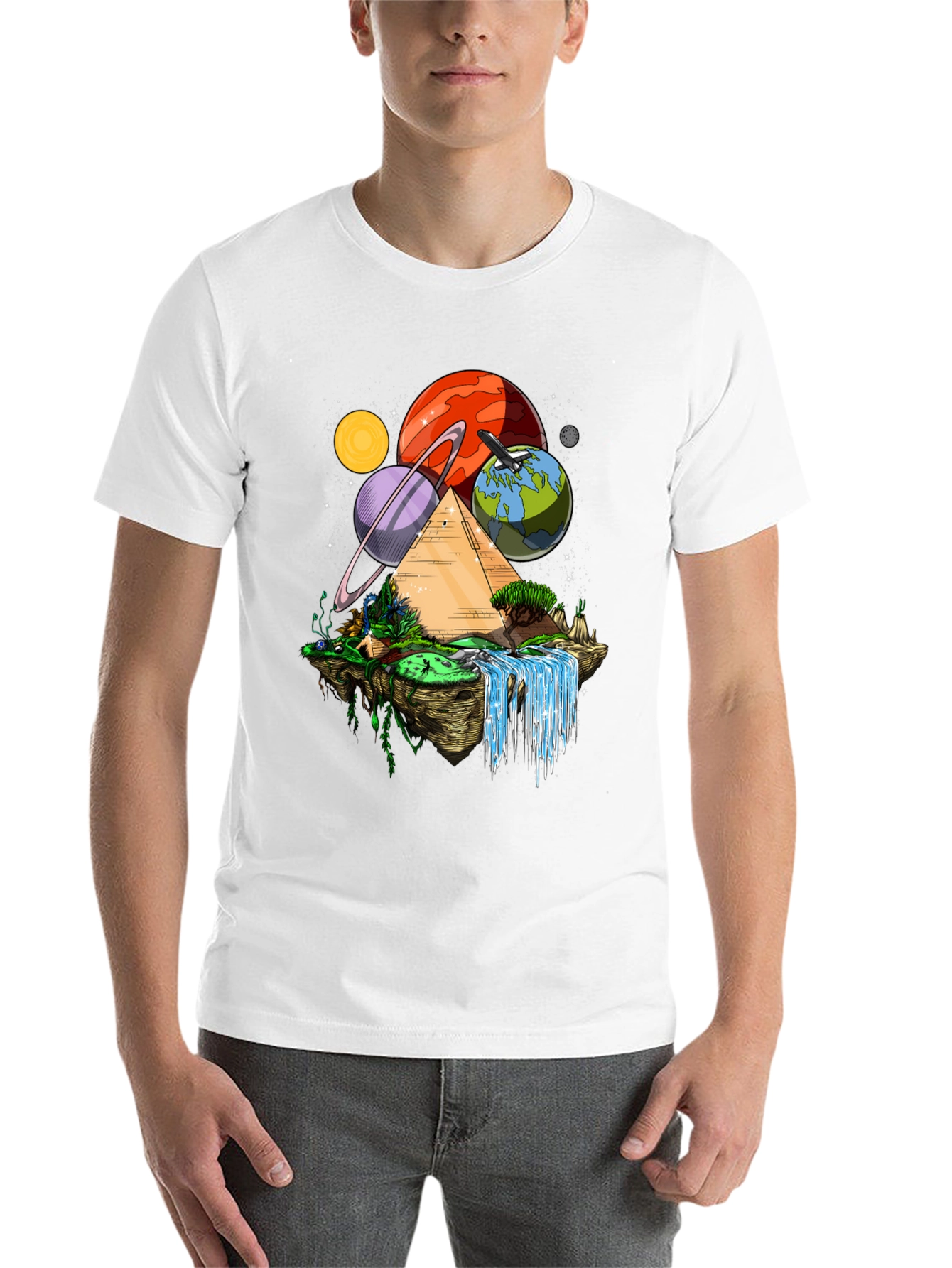 Cosmic Pyramid Black T-Shirt - 14