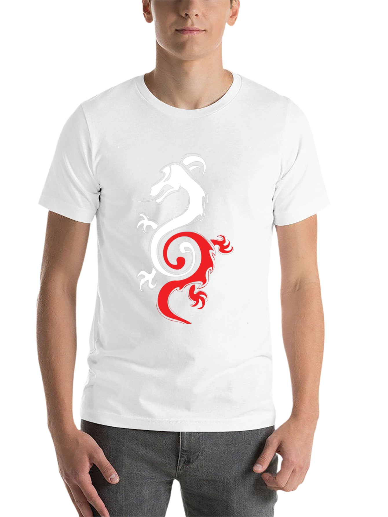 Black Dragon Yin Yang Graphic Tee - Black view 14
