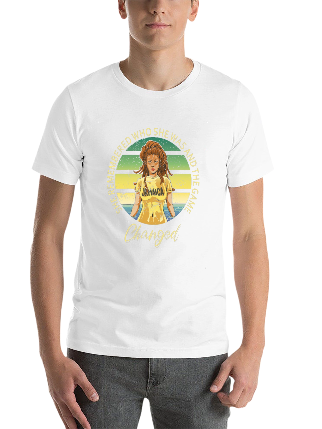 Black She Remembered Jamaica T-Shirt view 14
