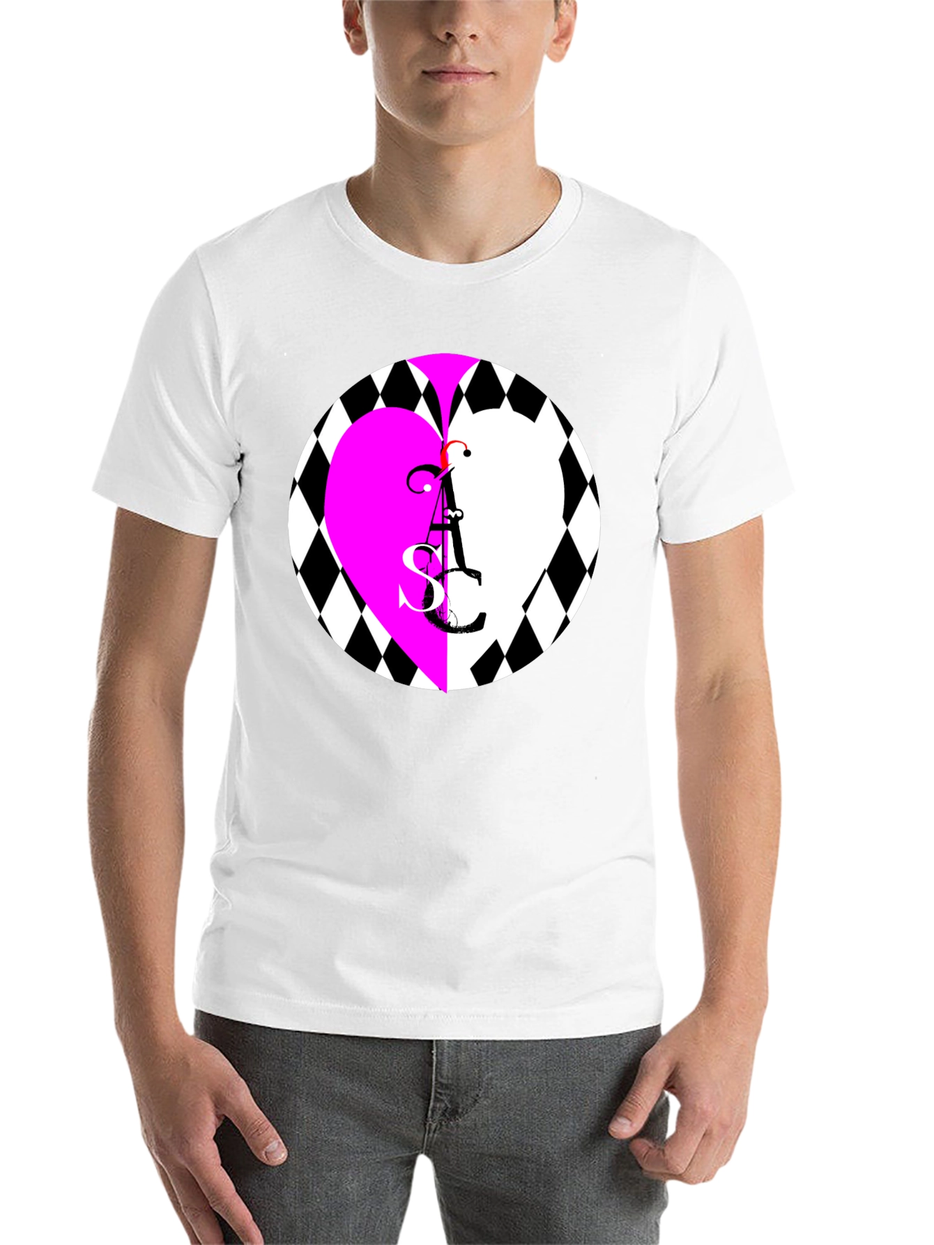 Black Heart ASC Graphic Black T-Shirt view 14