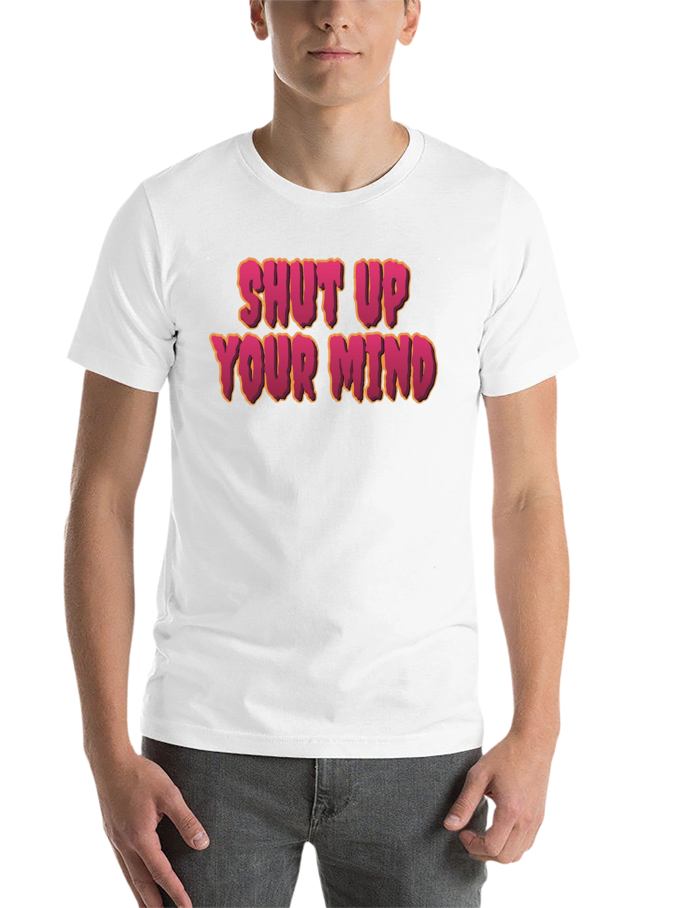 Black Shut Up Your Mind Graphic Tee - Unisex view 14
